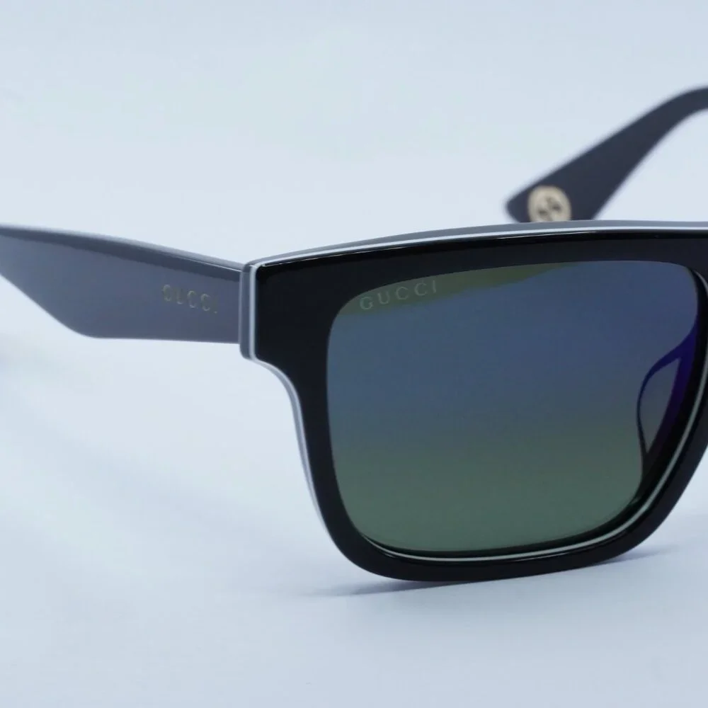 Gucci GG1618SA 003 Sunglasses Black/Grey Square Frame